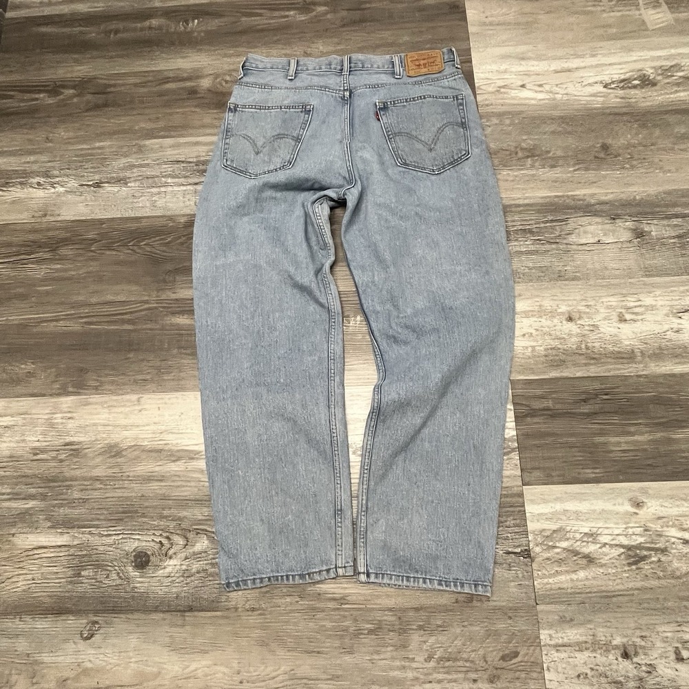 Vintage Y2K Levis 550 Jeans‎ 38x32 (38x31) Light Wash 2000s Loose tapered Denim